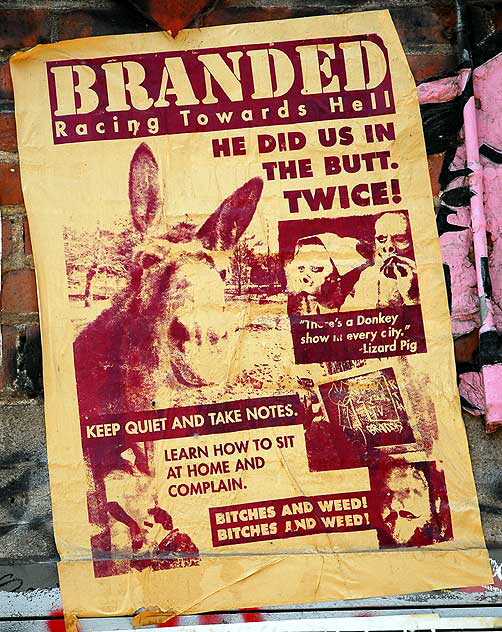 Poster - "Branded" - alley behind La Brea at 1st, Hollywood 