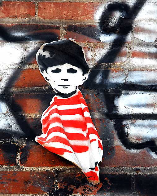 Red Boy, alley behind La Brea at 1st, Hollywood 