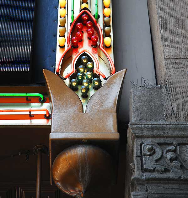 A rocket detail at the El Capitan Theater on Hollywood Boulevard