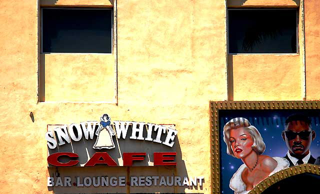 On Hollywood Boulevard, Snow White's place, next to the Wax Museum 