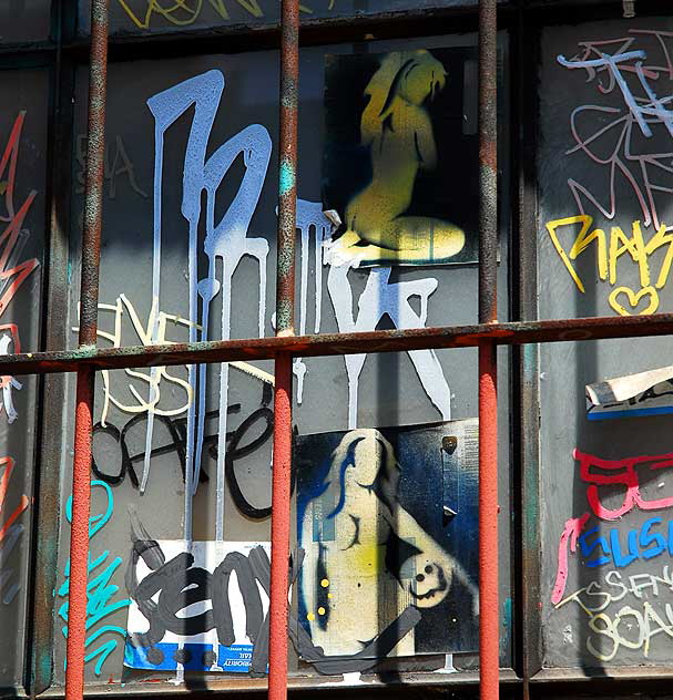 Window behind Melrose Avenue 