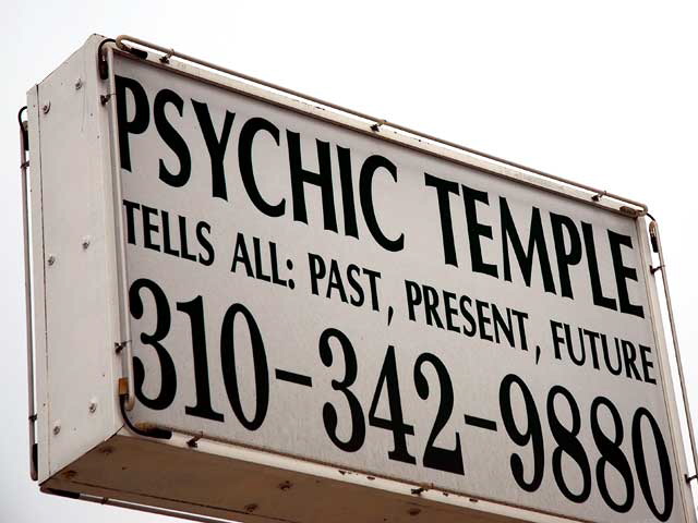"Psychic Temple" - psychic shop on Venice Boulevard, just west of Sepulveda