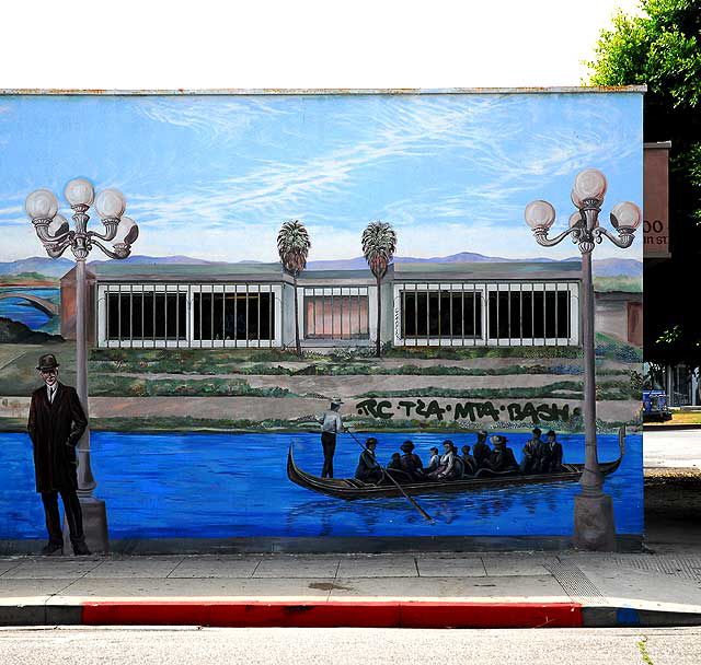 "Remembering Venice 1913" by David Legaspi  2003  Main at Market Street, Venice, California 