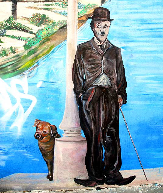 "Remembering Venice 1913" by David Legaspi  2003  Main at Market Street, Venice, California 