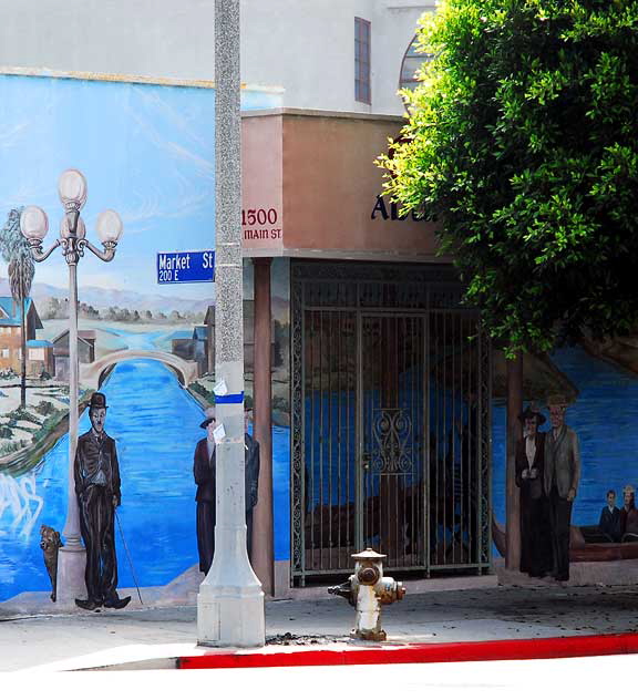 "Remembering Venice 1913" by David Legaspi  2003  Main at Market Street, Venice, California 