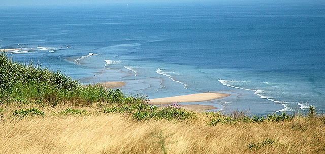 Peaked Hill Bars, the graveyard of many ships, about a mile northeast of Highland Light