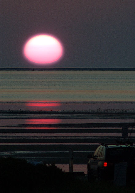 Sunset over Cape Cod Bay, August 1, 2007