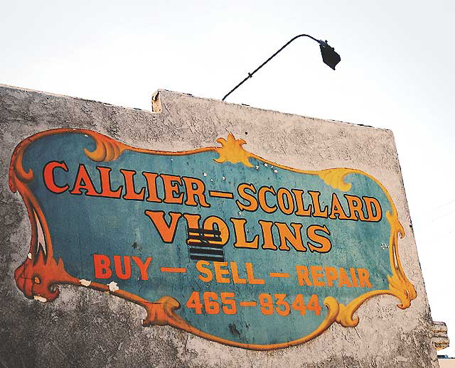 Callier-Scollard Violins, 1438 Wilcox Avenue at Sunset