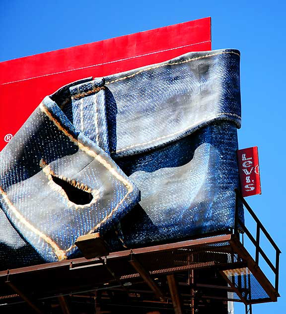 Three-dimensional Levi's billboard, northeast corner of La Brea and Hollywood Boulevard