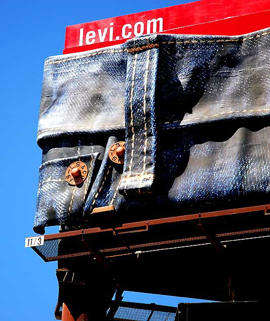Three-dimensional Levi's billboard, northeast corner of La Brea and Hollywood Boulevard