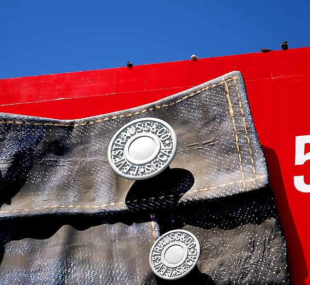 Three-dimensional Levi's billboard, northeast corner of La Brea and Hollywood Boulevard