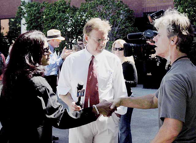 Press event in front of City Councilman Jack Weiss's West LA office on Thursday, August 7, 2008 - 822 S. Robertson Boulevard (north of Olympic Boulevard), Los Angeles