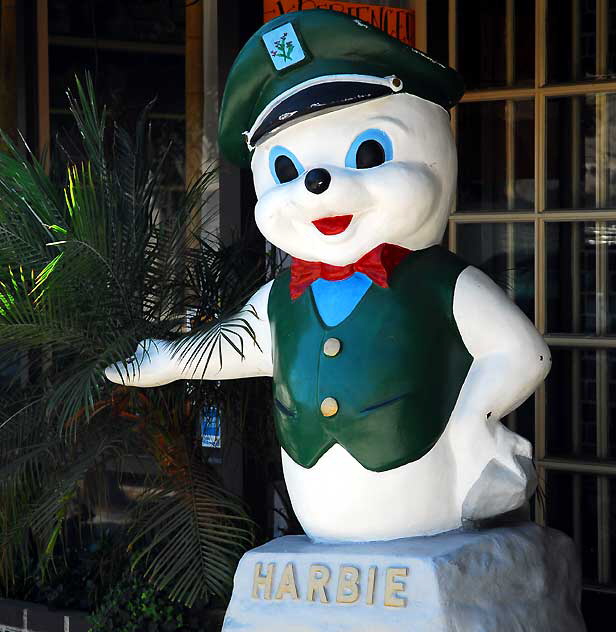 "Harbie" - figure at florist shop, West Pico Boulevard, Los Angeles