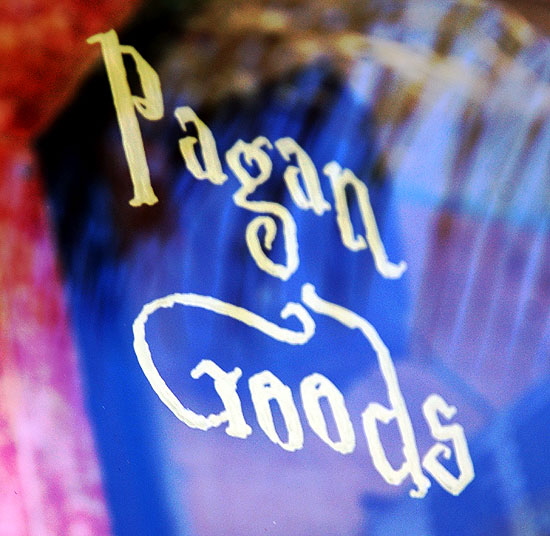 Shop window on Cahuenga in Hollywood - "Pagan Goods"