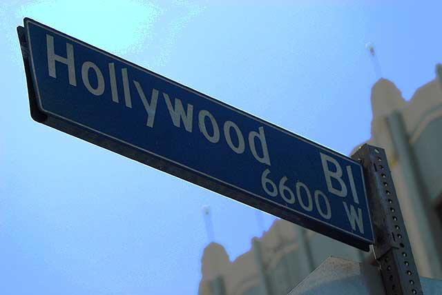 Street Sign, Hollywood Boulevard