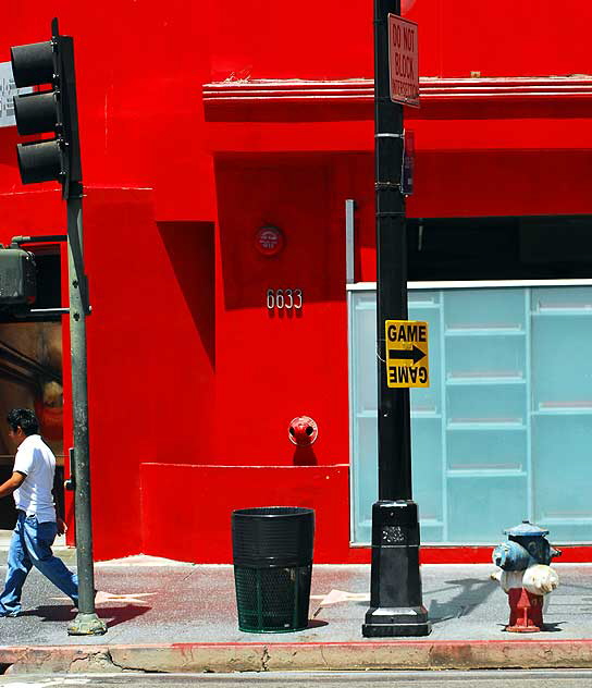 Red Wall, Geisha House, Hollywood Boulevard