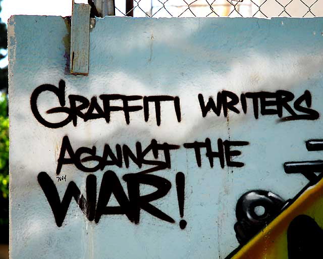 Graffiti Writers Against The War - Melrose Avenue