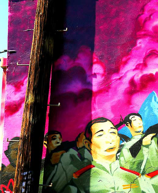 "Peace in Tibet" mural, in the alley off Spaulding, just south of Melrose Avenue