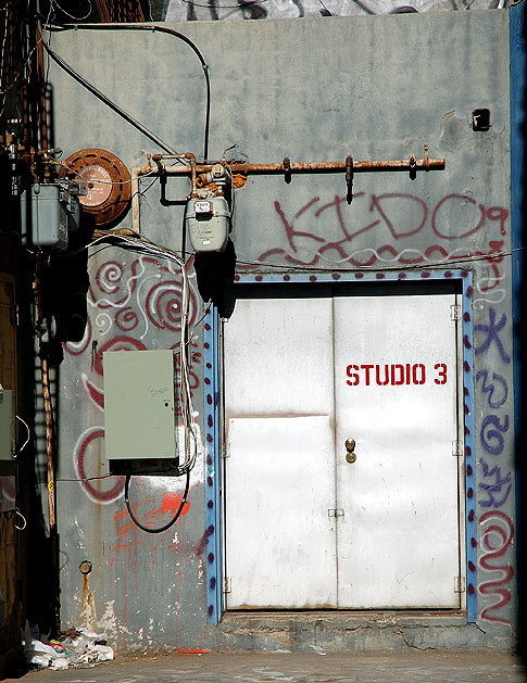 Studio door, Wilcox Avenue, Hollywood