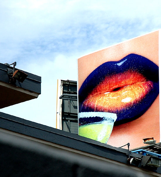 Blue Lips - Cointreau billboard, Sunset Strup