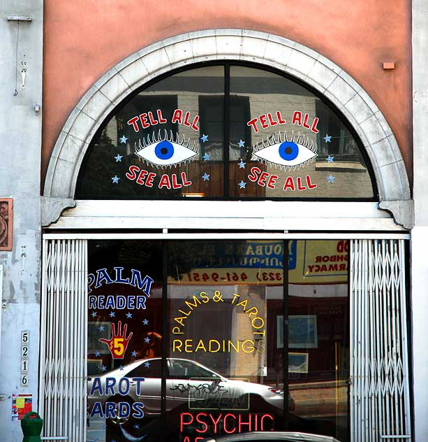 Psychic shop at 5216 Hollywood Boulevard - Eyes