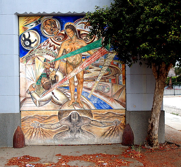 The former Venice Division of the Los Angeles Police Department, at 685 Venice Boulevard, home to  the Social and Public Art Resource Center (SPARC)