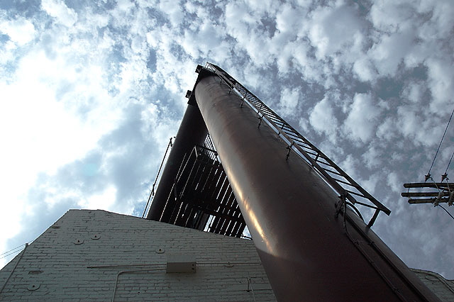 Vertical Abstract at the private back entrance to the famous "invitation only" Hyde Lounge on Sunset Boulevard