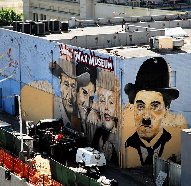 Mural on the rear of the Hollywood Wax Museum, Hollywood Boulevard 