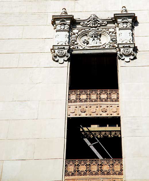 East wall of the El Capitan Theater, Hollywood Boulevard