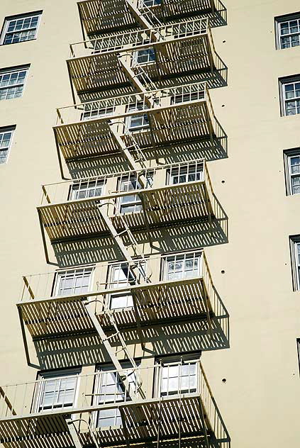 Fire escape - Roosevelt Hotel, Hollywood Boulevard