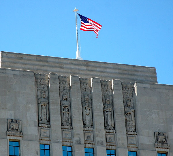 The offices of the Los Angeles Times