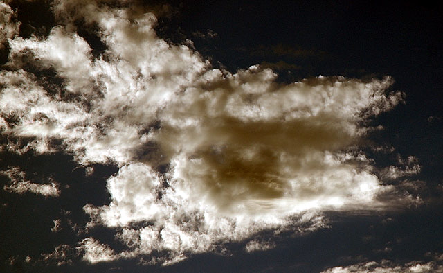 Clouds at sunset over Sunset Boulevard