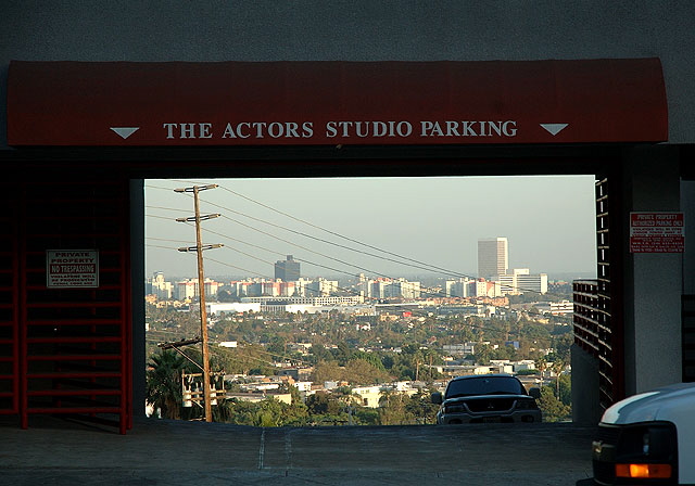 The Actors Studio on the Sunset Strip, the flats of West Los Angeles beyond