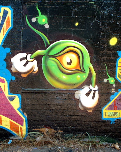 Sperm graffiti, Melrose Avenue