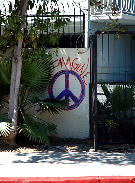 Amateur peace sign, Yucca at Grace, Hollywood 