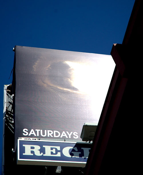 "Eye" billboard, flooded by the direct sun - Sunset Strip 