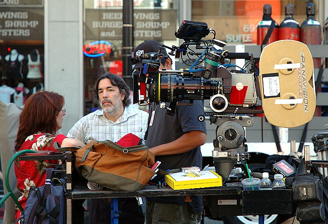 Location shoot for Columbia Pictures' "John Hancock" on Hollywood Boulevard, Thursday, September 13, 2007