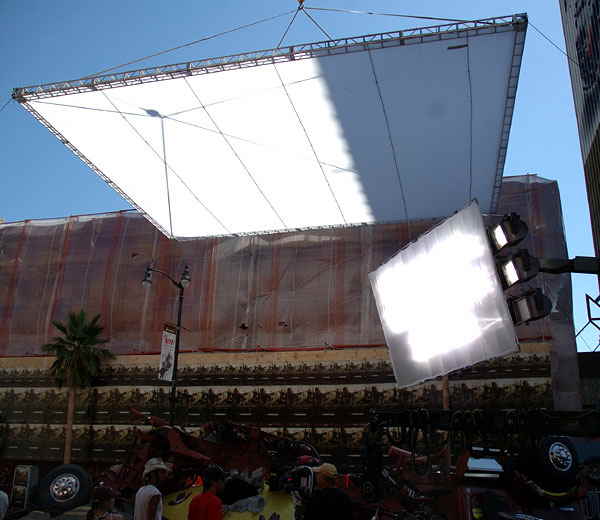 Location shoot for Columbia Pictures' "John Hancock" on Hollywood Boulevard, Thursday, September 13, 2007