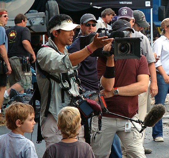 Location shoot for Columbia Pictures' "John Hancock" on Hollywood Boulevard, Thursday, September 13, 2007