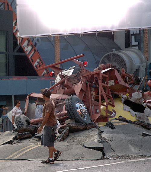 Location shoot for Columbia Pictures' "John Hancock" on Hollywood Boulevard, Thursday, September 13, 2007