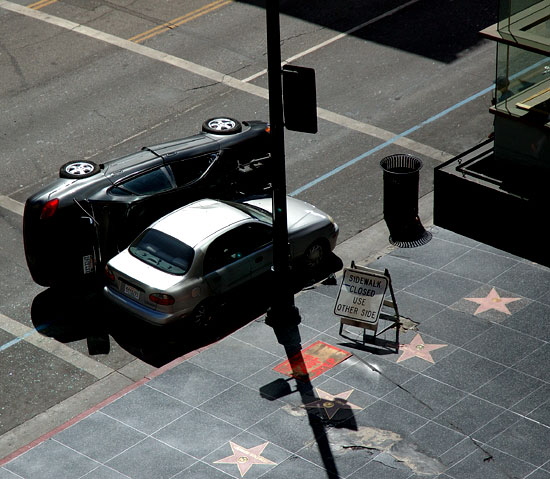 Location shoot for Columbia Pictures' "John Hancock" on Hollywood Boulevard, Thursday, September 13, 2007