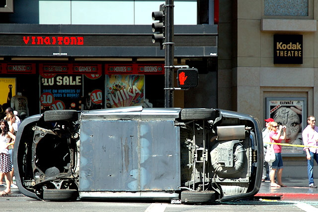 Location shoot for Columbia Pictures' "John Hancock" on Hollywood Boulevard, Thursday, September 13, 2007