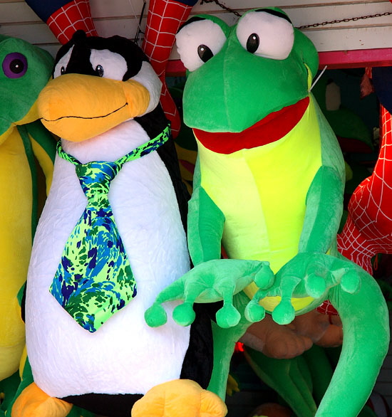 Amusement park prizes, Pacific Park, on the Santa Monica pier 