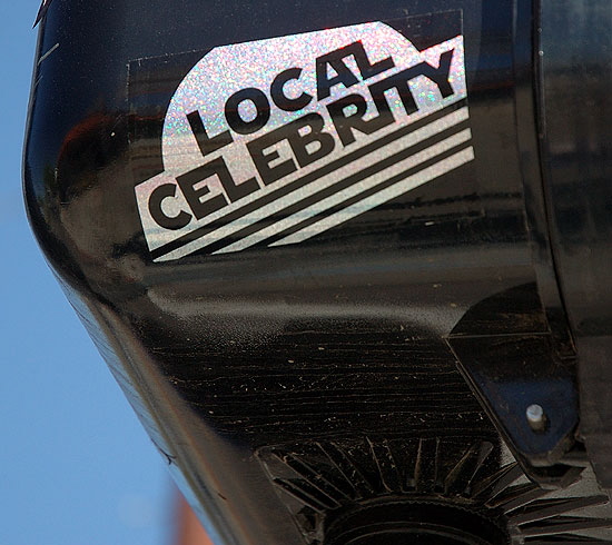 "Local Celebrity" sticker - Melrose Avenue