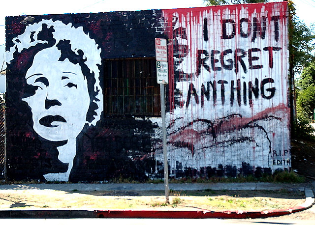 dith Piaf mural, Melrose and Spaulding, Los Angeles