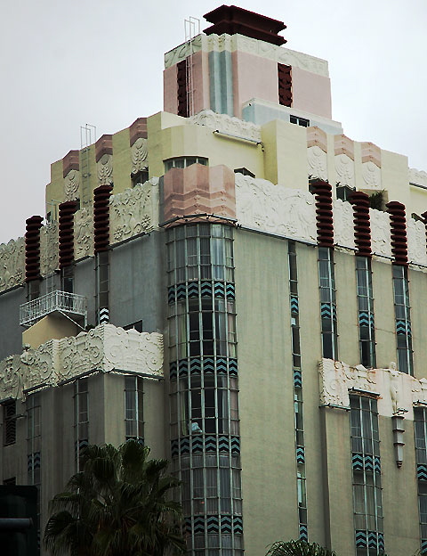 The Sunset Tower Hotel, the Zigzag Moderne icon smack in the middle of the Sunset Strip (8358 Sunset Boulevard) - 1929, architect Leland A. Bryant