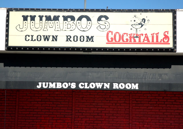 Jumbo's Clown Room, Hollywood Boulevard