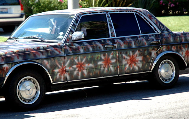 Customized "Flower" Mercedes, Spaulding Avenue at Melrose