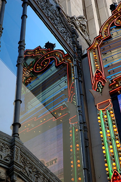 El Capitan Theater on Hollywood Boulevard -  window and marquee