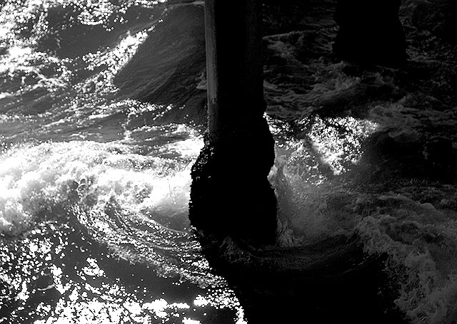 The Venice Beach Pier at midday, very indirectly